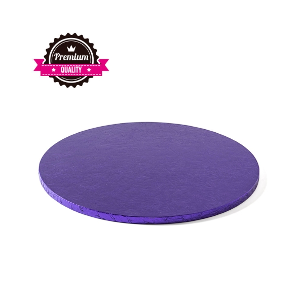 Cake Board Round 25cm (10") / Thickness 12mm - PURPLE